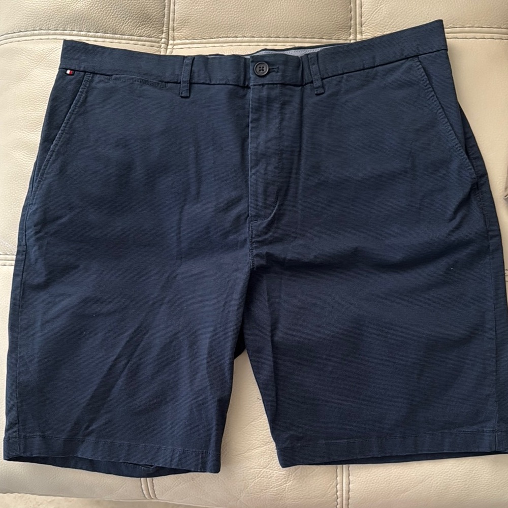 Tommy Hilfiger Blue Flat Front Shorts